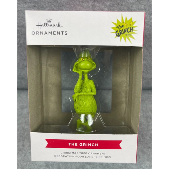 Hallmark Ornaments‎ 2022 Dr. Seuss The Grinch Christmas Tree Ornament New - Picture 1 of 2